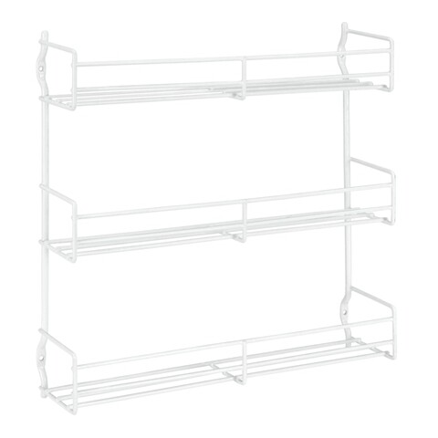 Etajera pentru condimente Domino, Metaltex, 3 rafturi, metal/invelis din plastic LDPE