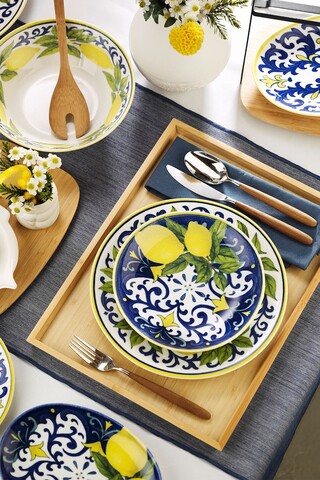 Set de cină (27 piese), L'essentiel Maison, 710KTP4553, Farfurie: 21 cm (6 bucăți), Multicolor