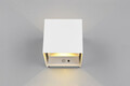Aplica de perete pentru exterior Talent, RL, 10x12x10 cm, 0.5W, 2x SMD, metal, alb mat