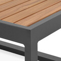 Masuta pentru gradina/terasa Nest, 75x27.5x37.5 cm, aluminiu, lemn de teak, antracit/natur