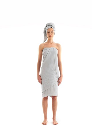 Set prosoape de baie, DC Home, Muslin, Bumbac, Gri