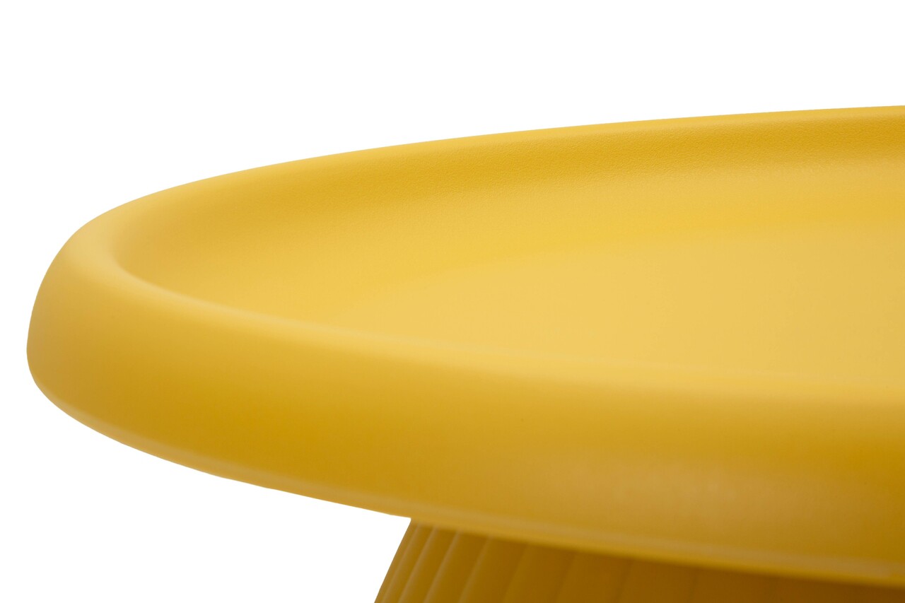 Masuta de cafea, Mauro Ferretti, Geax, 70x35 cm, utilizare interior / exterior,  plastic, mustar - view 5