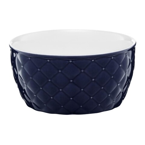 Bol glamour, ambition, portelan, 13.5 cm, albastru