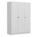 Dulap pentru haine, Minerva, Kale White, 135x190x52 cm, PAL, Alb