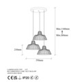 Lustra, Fulgor, 942FLG1448, Metal, Auriu