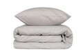 Lenjerie de pat dubla King Quilt(FR) Light Grey, Patik, 3 piese, 240x220 cm, bumbac ranforce, gri deschis