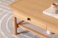 Masuta de cafea, Howard, Daisy, 120x55x45 cm, Natural/Lemn