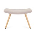 Taburet Moss  , Homla, 61x41x38 cm, lemn/catifea din poliester, bej