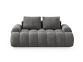 Canapea 2 locuri, Linz, Cosmopolitan Design, 175x100x84 cm, catifea, gri