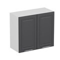 Dulap pentru bucatarie, Hanah Home, Minar, 80x72x37 cm, Alb / Antracit