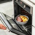 Cos de silicon pliabil pentru friteuza cu aer cald Fliynner, InnovaGoods, Ø21.5 x 7 cm, gri