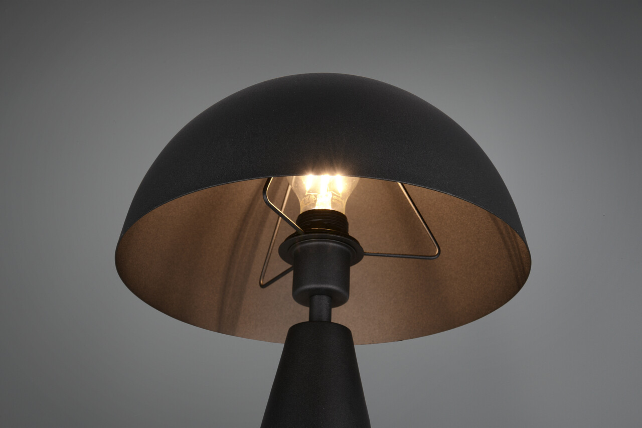Lampa de masa Alfie, TRIO, 30x44 cm, 40W, 1x E27, metal, negru mat - 1 | YEO