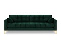 Canapea 4 locuri, Mamaia, Micadoni Home, GL, 217x92x75 cm, catifea, verde bottle