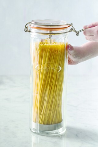 Borcan cu capac, Kilner, Vintage, 2.2 L, sticla, transparent