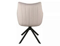 Scaun rotativ Azalia Velvet, Signal, 61x44x86 cm, catifea/otel, gri deschis/negru