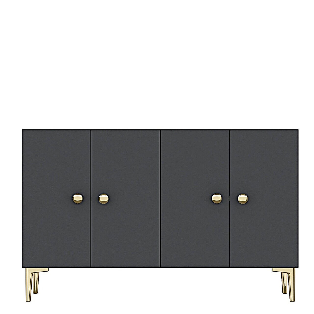 Consola, Hanah Home, Simple 120, 120x75x32 cm, Antracit - view 6