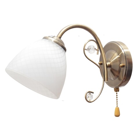 Aplica de perete Grant, Helam, 20 x 12 cm, 1 x E27, 60W, patina