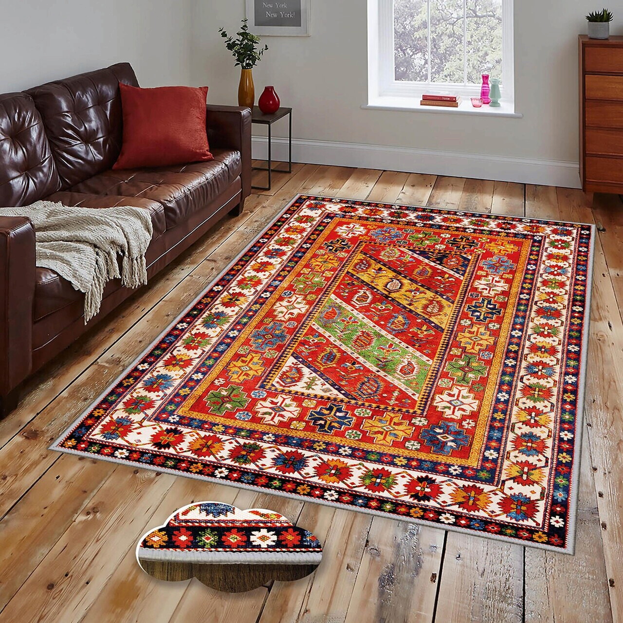 Covor Eexfab832 180x280 cm Poliester Multicolor