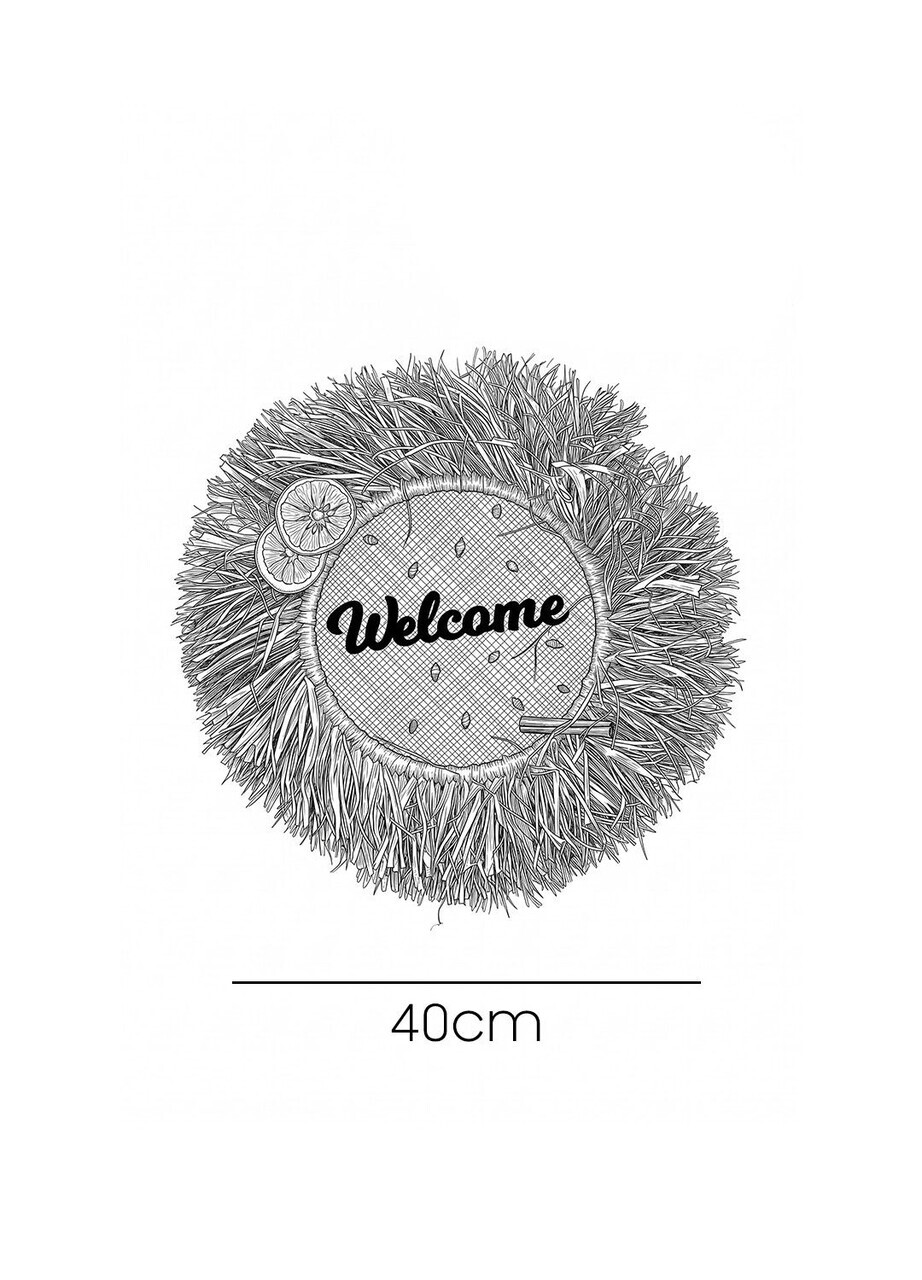Decoratiune de perete, DB0001, Dimensiune: 40 x 40 cm, Alb — imaginea 3
