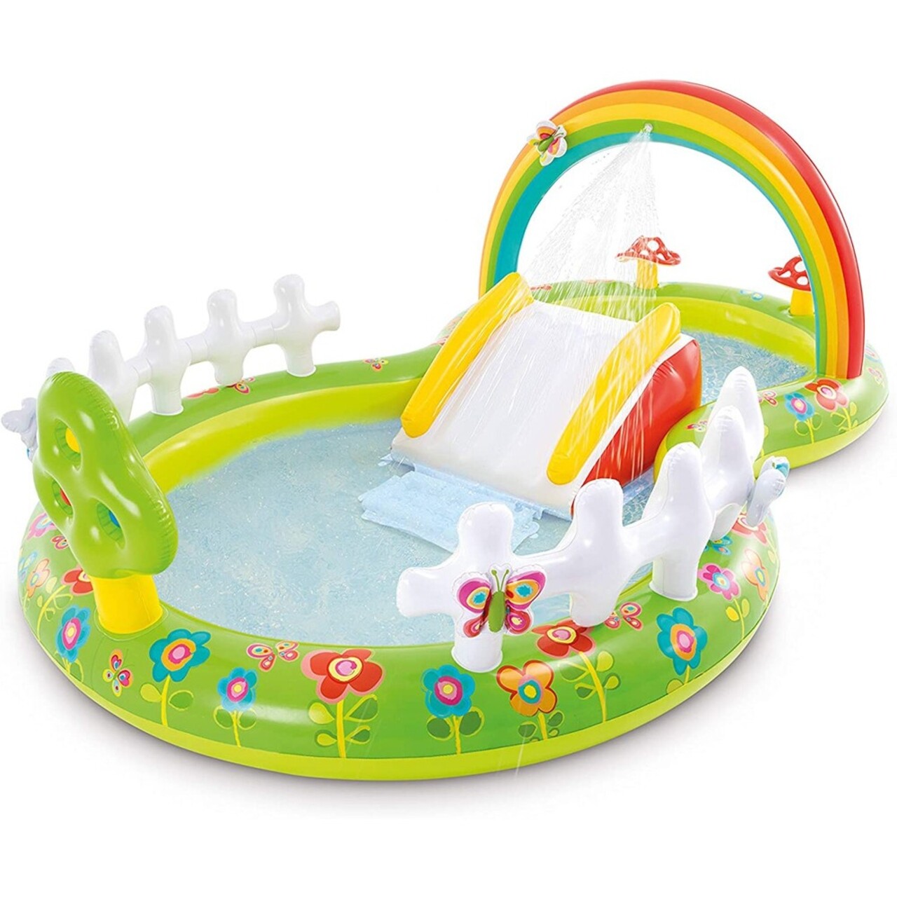 Piscina gonflabila pentru copii Fruit, 143 L, 191x152x58  cm, polivinil, multicolor - 1 | YEO