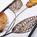 Decoratiune de perete, Timeyi 2, Metal, Dimensiune: 32 x 90 cm, Multicolor