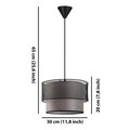 Lustra, FullHouse, 390FLH1812, Metal, Bej/Negru