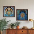 Tablou decorativ, DOS084-50, MDF, Lemn masiv, Multicolor