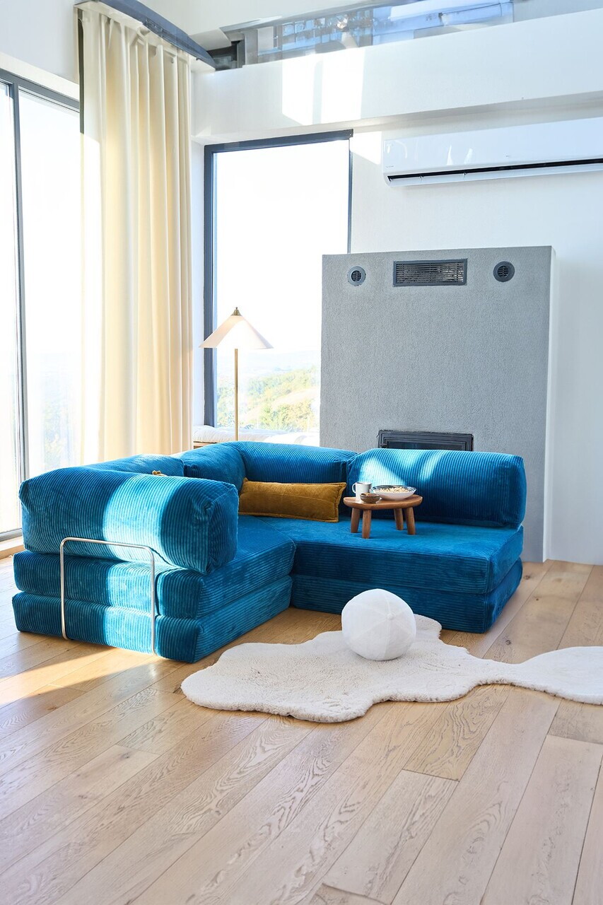 Coltar, Atelier del Sofa, 118FVL1406, Tesatura plus reiata, Indigo
