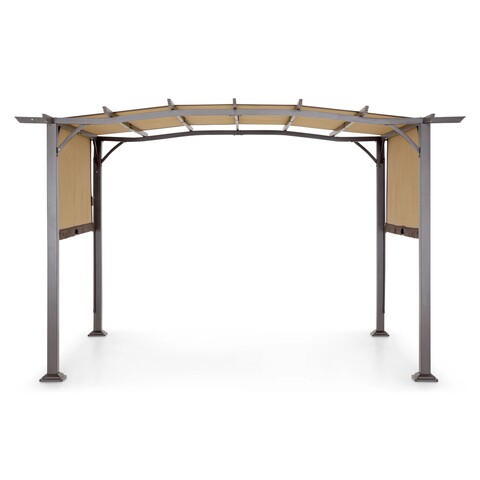 Pavilion pentru gradina / Gazebo, Shadow, L.360 l.269 H.225 cm, otel, maro/bej Gradina