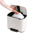 Cos de gunoi cu pedala, Brabantia, Bo Pedal, 36 L, 36.3x54x44 cm, otel, alb