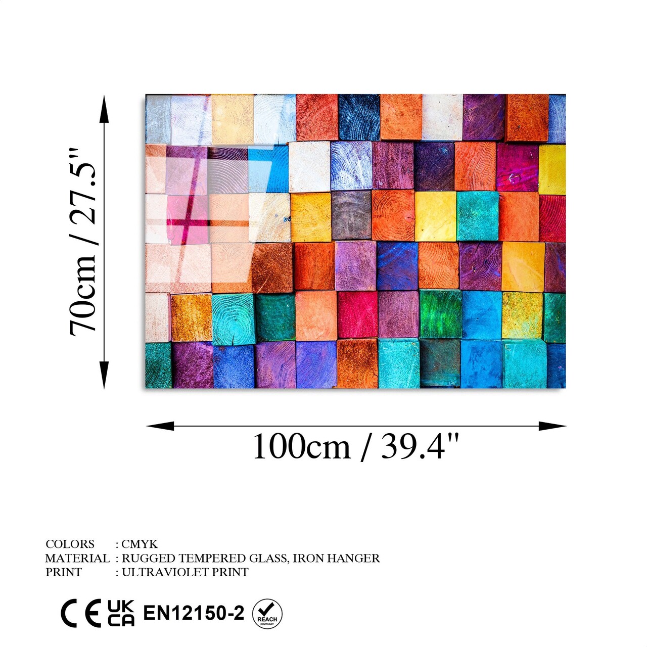 Tablou decorativ, UV-226 70 x 100, 70 x 100 cm, Multicolor - view 8