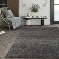 Covor Shaggy Corvo, Decorino, 200x285 cm, polipropilena, antracit