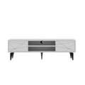 Comoda TV, Odessa, Brendon, 160x48.2x29.6 cm, Alb