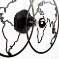 Lampa de perete, Shadow, 591 - A, E27, 100 W, metal/MDF, negru