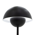 Lampa de masa cu incarcare USB Creative, Pakoworld, LED, baterie 2500 mA, 18x18x30 cm, metal, negru