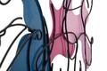 Decoratiune de perete Dance, Mauro Ferretti, 60x70 cm, fier, multicolor