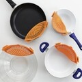 Strecuratoare detasabila pentru paste InnovaGoods, 22 x 6 x 8 cm, silicon, portocaliu