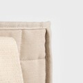 Set 3 cosuri de depozitare Ersen, Homla, 33x33x30 cm / 30x30x28 cm / 27x27x26 cm, poliester/bumbac, gri