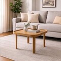 Masuta de cafea, Hanah Home, Hera 60, 60x35x60 cm, LEMN MASIV DE STEJAR, Stejar