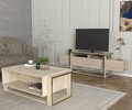 Comoda TV, Dovelle, Bianco, Travertin