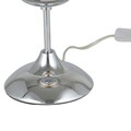 Veioza, Aldos, H.27 D.15 cm, E27, 40W, metal/sticla, argintiu/fumuriu