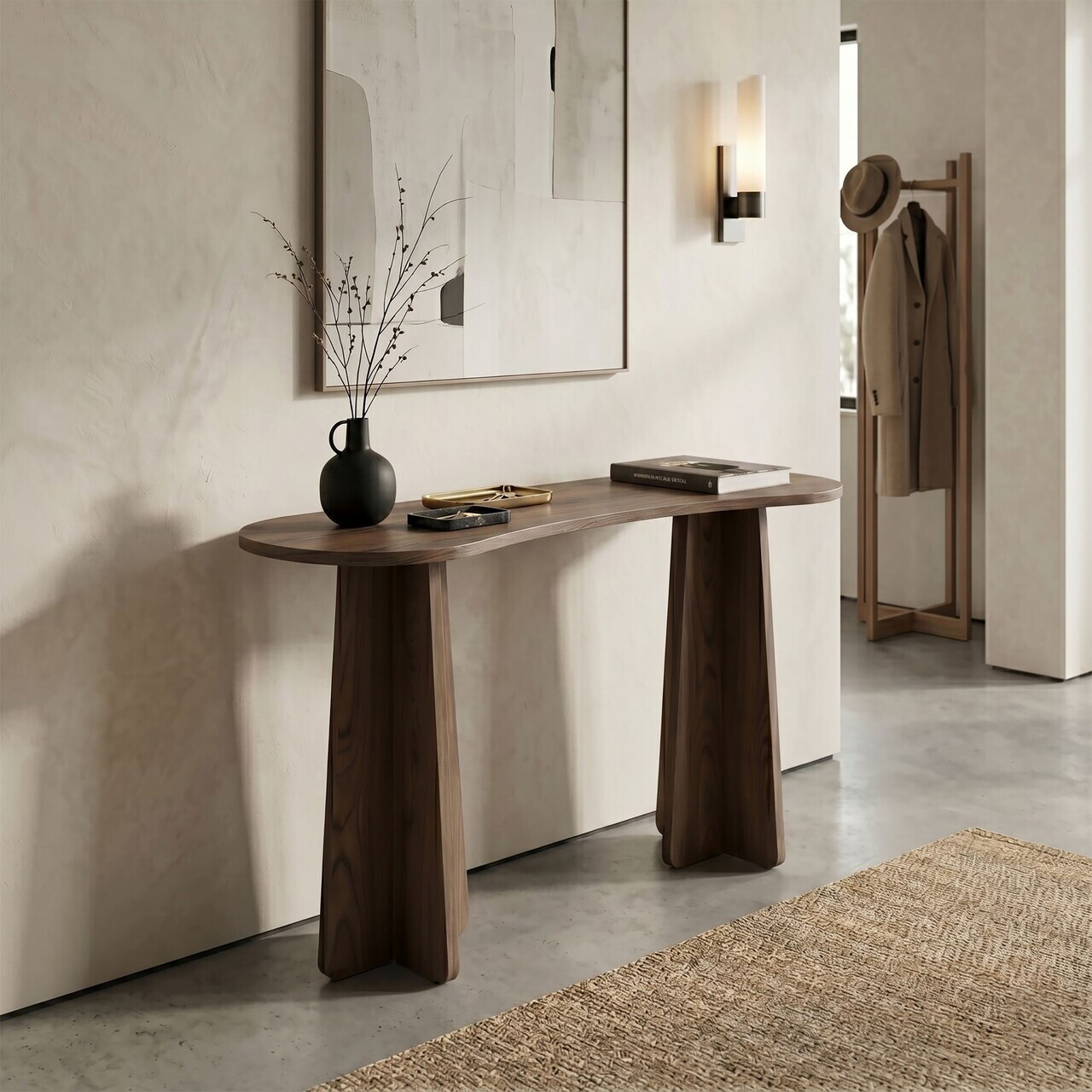 Consola, Hanah Home, Zen, 120x75x35 cm, PAL, Maro - view 2