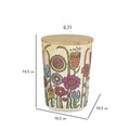 Set 3 recipiente pentru depozitare Garden, Wenko, 0.5 L/0.7 L/0.95 L, bambus/silicon, multicolor