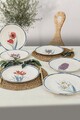 Set 6 farfurii intinse ST040406F022, Keramika, 25x25x2 cm, ceramica, multicolor