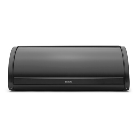 Cutie pentru paine, Brabantia, Roll Top, 44.5x26.2x17.3 cm, otel, negru mat