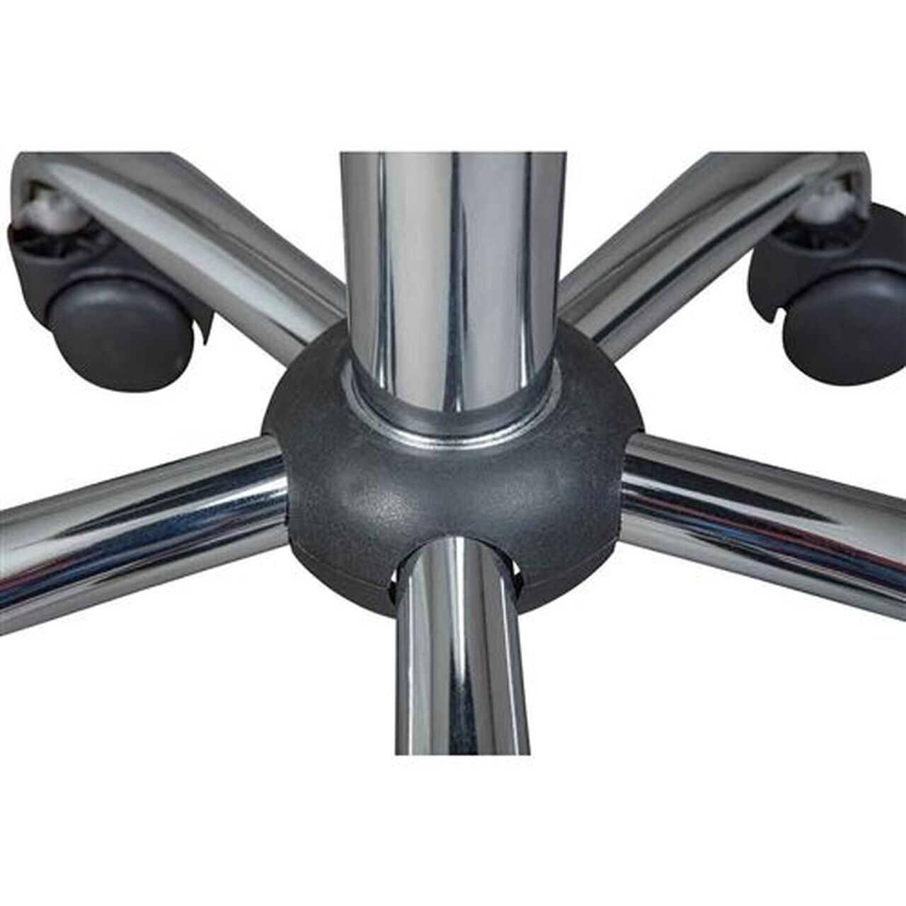 Scaun de birou Asra, Inter Link, 33x33x50-66 cm, rotativ, metal/piele ecologica, negru - view 3