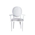 Scaun, Fairfax, Albero12, 50x47x100 cm, Lemn masiv, Alb