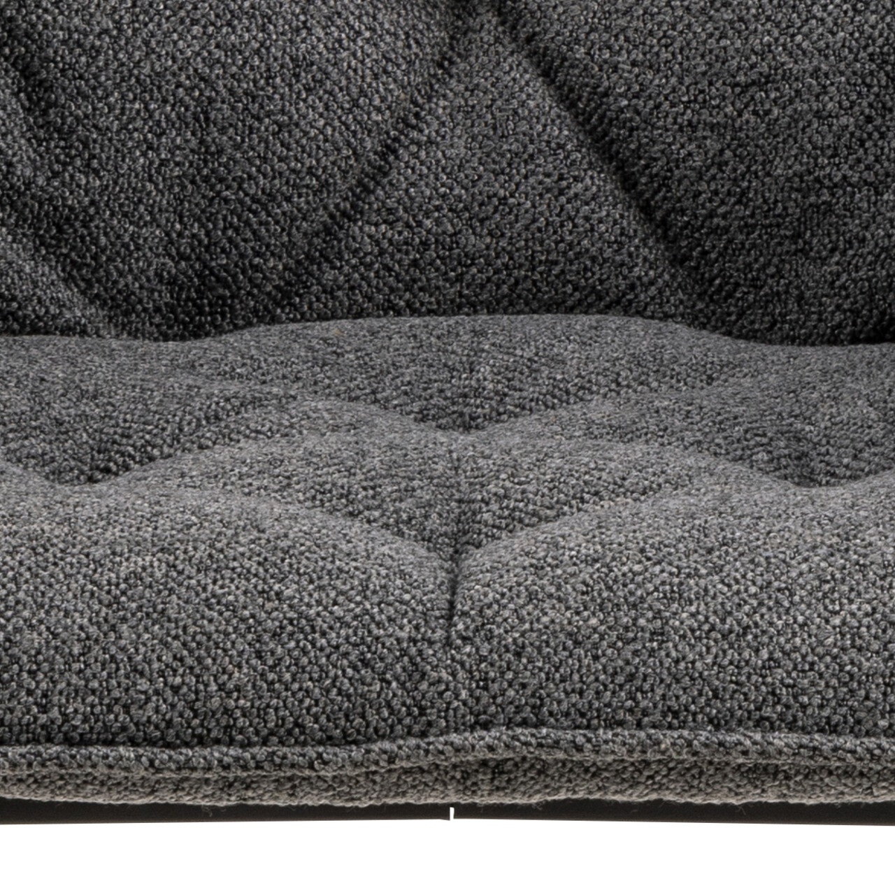 Scaun Brooke, Actona, 58x55x83 cm, tesatura Boucle/otel, antracit - view 9