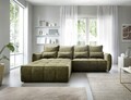 Coltar extensibil stanga 4 locuri ELTAP, LT-33TOS, Campo, 265x196x88 cm, lemn/poliester, verde olive