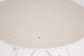 Masa pentru gradina Etienne, Bizzotto, D90x72 cm, otel, invelis e-coating, finisaj mat, grej